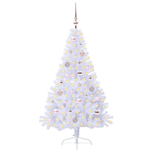 Albero di Natale artificiale Bianco 150 cm PVC e Acciaio 3426805