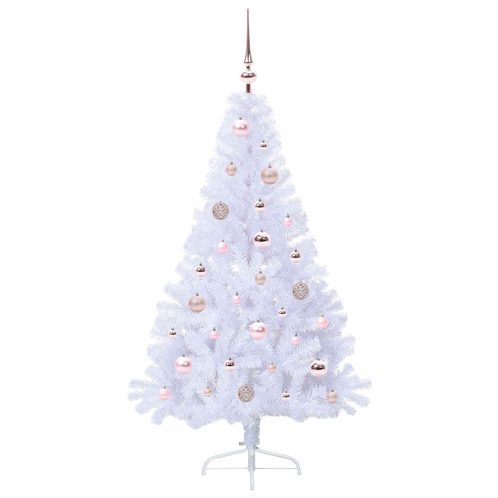 Albero di Natale artificiale Bianco 150 cm PVC e Acciaio 3426805