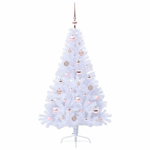 Albero di Natale artificiale Bianco 150 cm PVC e Acciaio 3426805