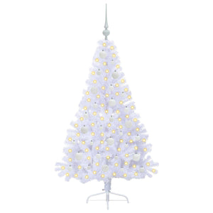 Albero di Natale artificiale Bianco 150 cm PVC e Acciaio 3426806