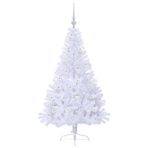 Albero di Natale artificiale Bianco 150 cm PVC e Acciaio 3426806