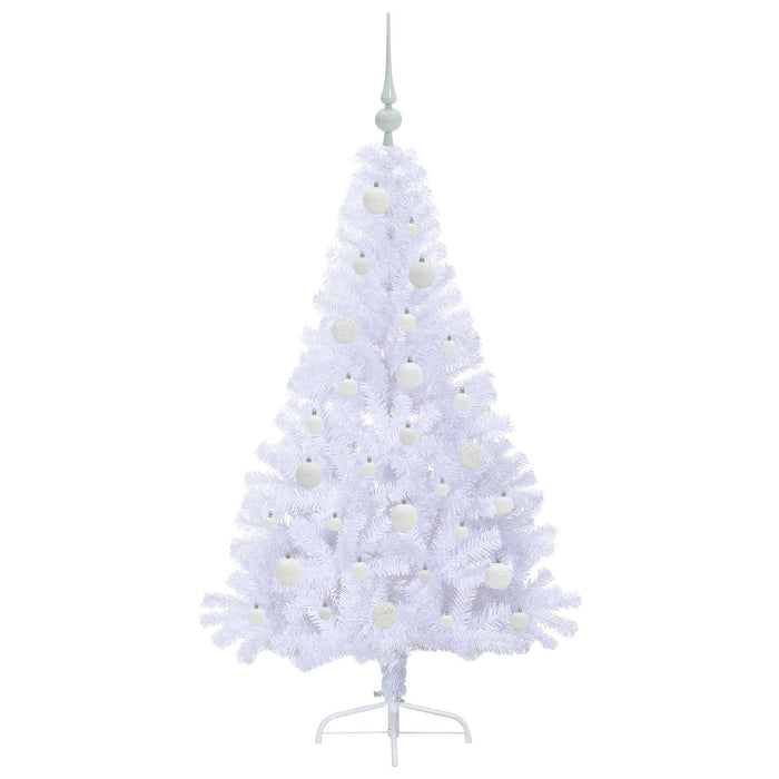 Albero di Natale artificiale Bianco 150 cm PVC e Acciaio 3426806