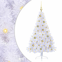 Albero di Natale artificiale Bianco 150 cm PVC e Acciaio 3426807