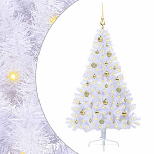 Albero di Natale artificiale Bianco 150 cm PVC e Acciaio 3426807
