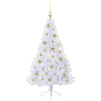Albero di Natale artificiale Bianco 150 cm PVC e Acciaio 3426807