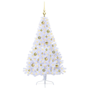 Albero di Natale artificiale Bianco 150 cm PVC e Acciaio 3426807