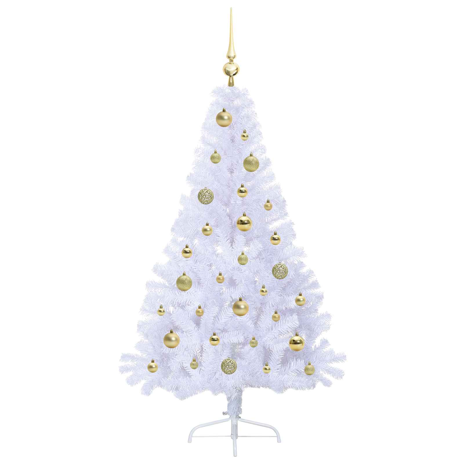 Albero di Natale artificiale Bianco 150 cm PVC e Acciaio 3426807