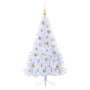 Albero di Natale artificiale Bianco 150 cm PVC e Acciaio 3426807