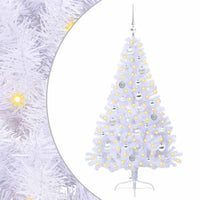 Albero di Natale artificiale Bianco 150 cm PVC e Acciaio 3426808
