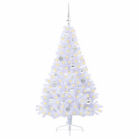 Albero di Natale artificiale Bianco 150 cm PVC e Acciaio 3426808