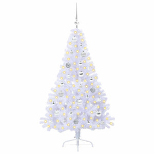 Albero di Natale artificiale Bianco 150 cm PVC e Acciaio 3426808