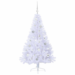 Albero di Natale artificiale Bianco 150 cm PVC e Acciaio 3426808