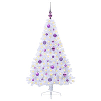 Albero di Natale artificiale Bianco 150 cm PVC e Acciaio 3426809