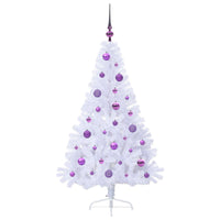 Albero di Natale artificiale Bianco 150 cm PVC e Acciaio 3426809