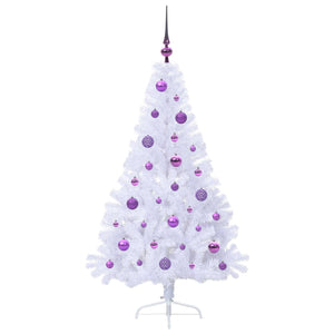 Albero di Natale artificiale Bianco 150 cm PVC e Acciaio 3426809