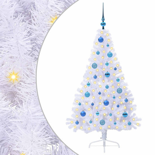 Albero di Natale artificiale Bianco 150 cm PVC e Acciaio 3426810