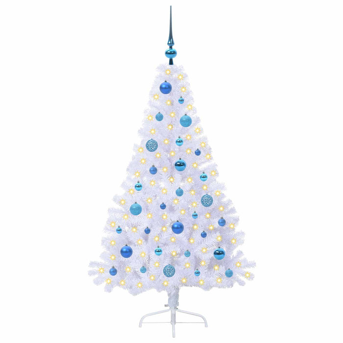 Albero di Natale artificiale Bianco 150 cm PVC e Acciaio 3426810