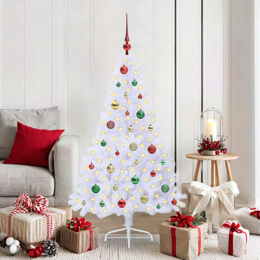 Albero di Natale artificiale Bianco 150 cm PVC e Acciaio 3426811
