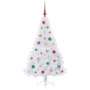 Albero di Natale artificiale Bianco 150 cm PVC e Acciaio 3426811