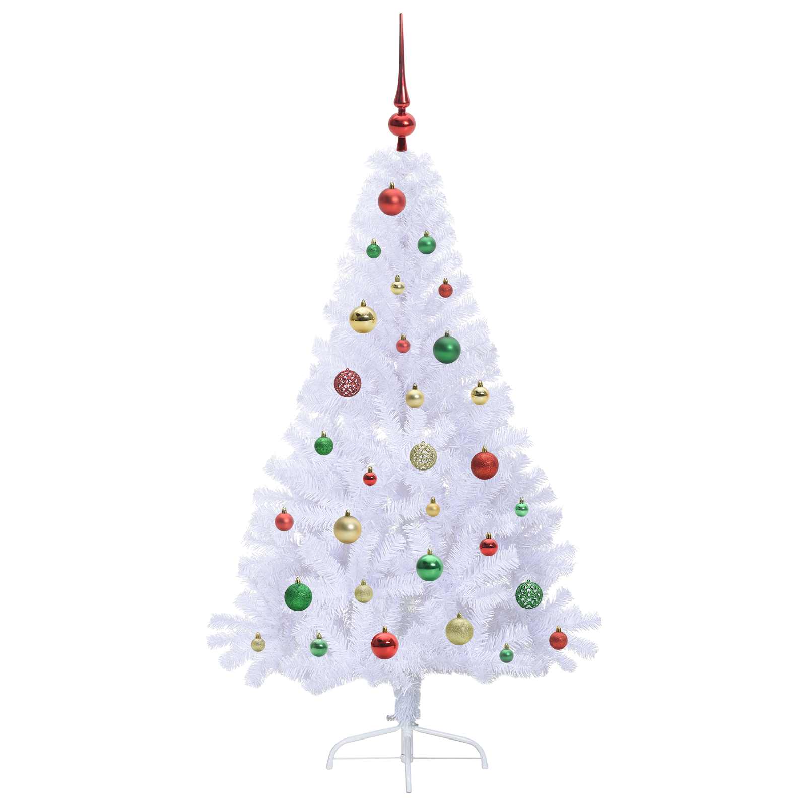 Albero di Natale artificiale Bianco 150 cm PVC e Acciaio 3426811