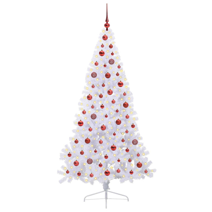 Albero di Natale artificiale Bianco 180 cm PVC e Acciaio 3426812