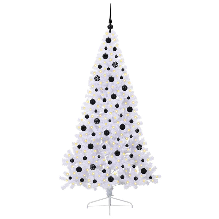 Albero di Natale artificiale Bianco 180 cm PVC e Acciaio 3426813