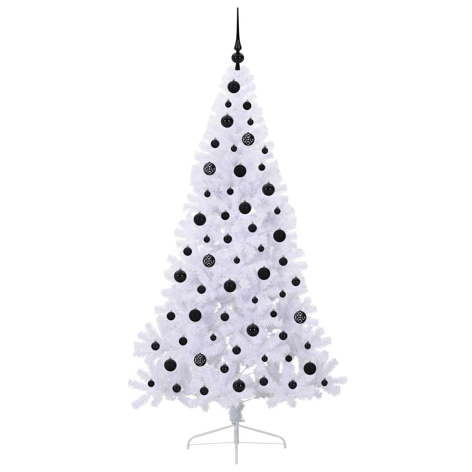 Albero di Natale artificiale Bianco 180 cm PVC e Acciaio 3426813