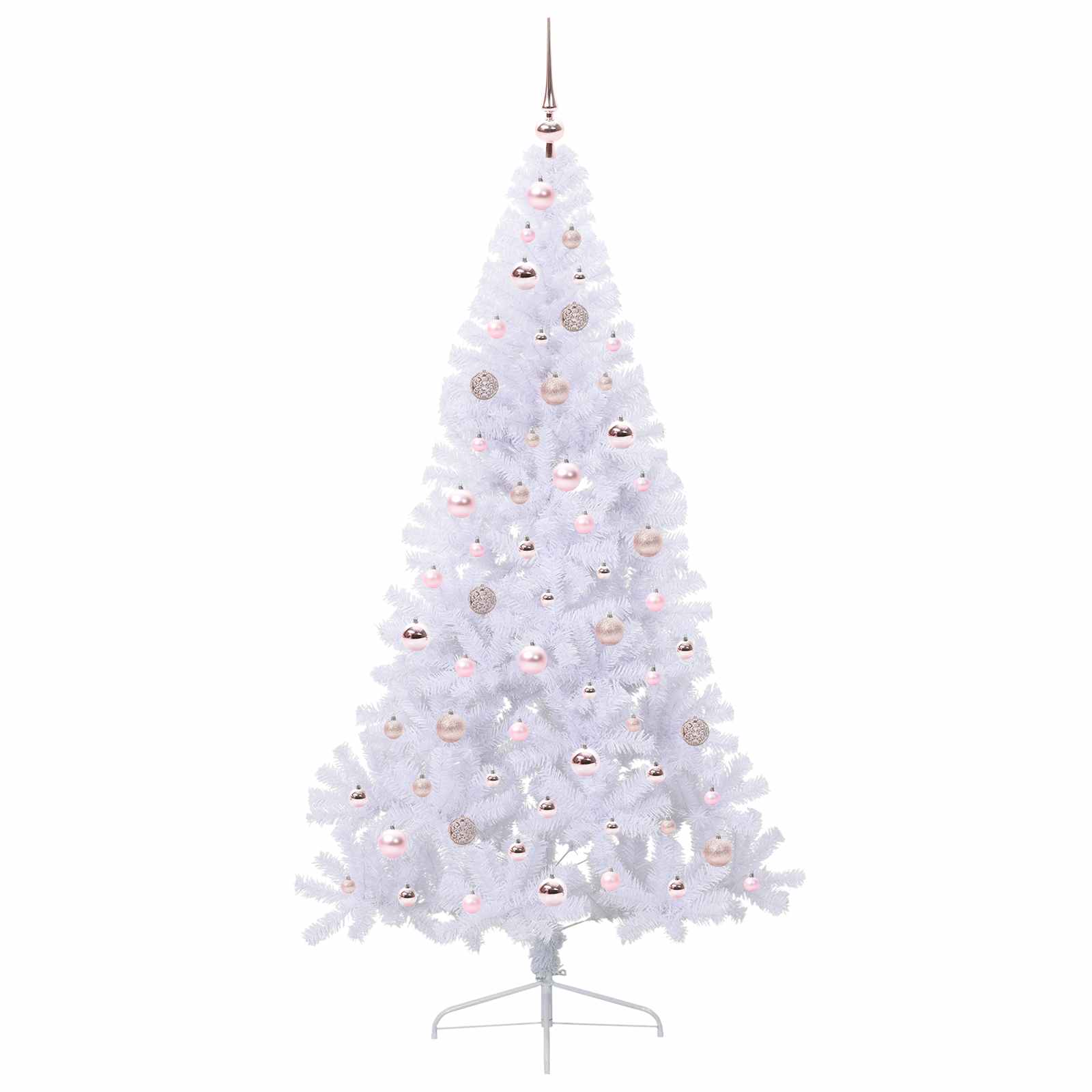 Albero di Natale artificiale Bianco 180 cm PVC e Acciaio 3426814