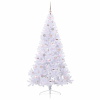 Albero di Natale artificiale Bianco 180 cm PVC e Acciaio 3426814