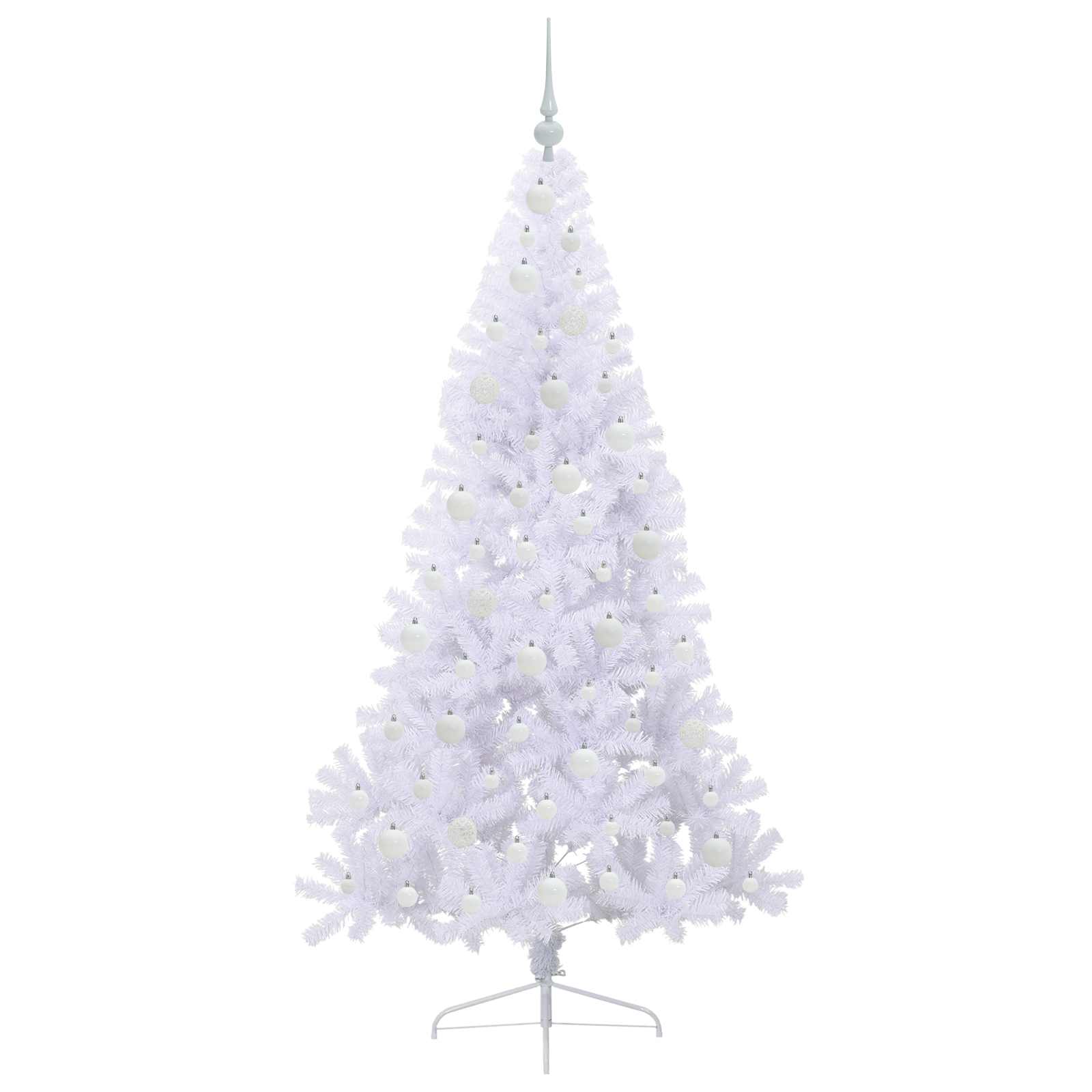 Albero di Natale artificiale Bianco 180 cm PVC e Acciaio 3426815