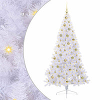 Albero di Natale artificiale Bianco 180 cm PVC e Acciaio 3426816