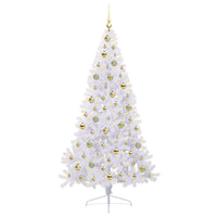 Albero di Natale artificiale Bianco 180 cm PVC e Acciaio 3426816