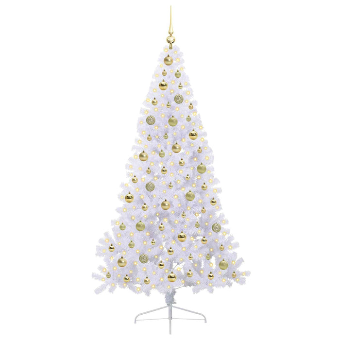 Albero di Natale artificiale Bianco 180 cm PVC e Acciaio 3426816