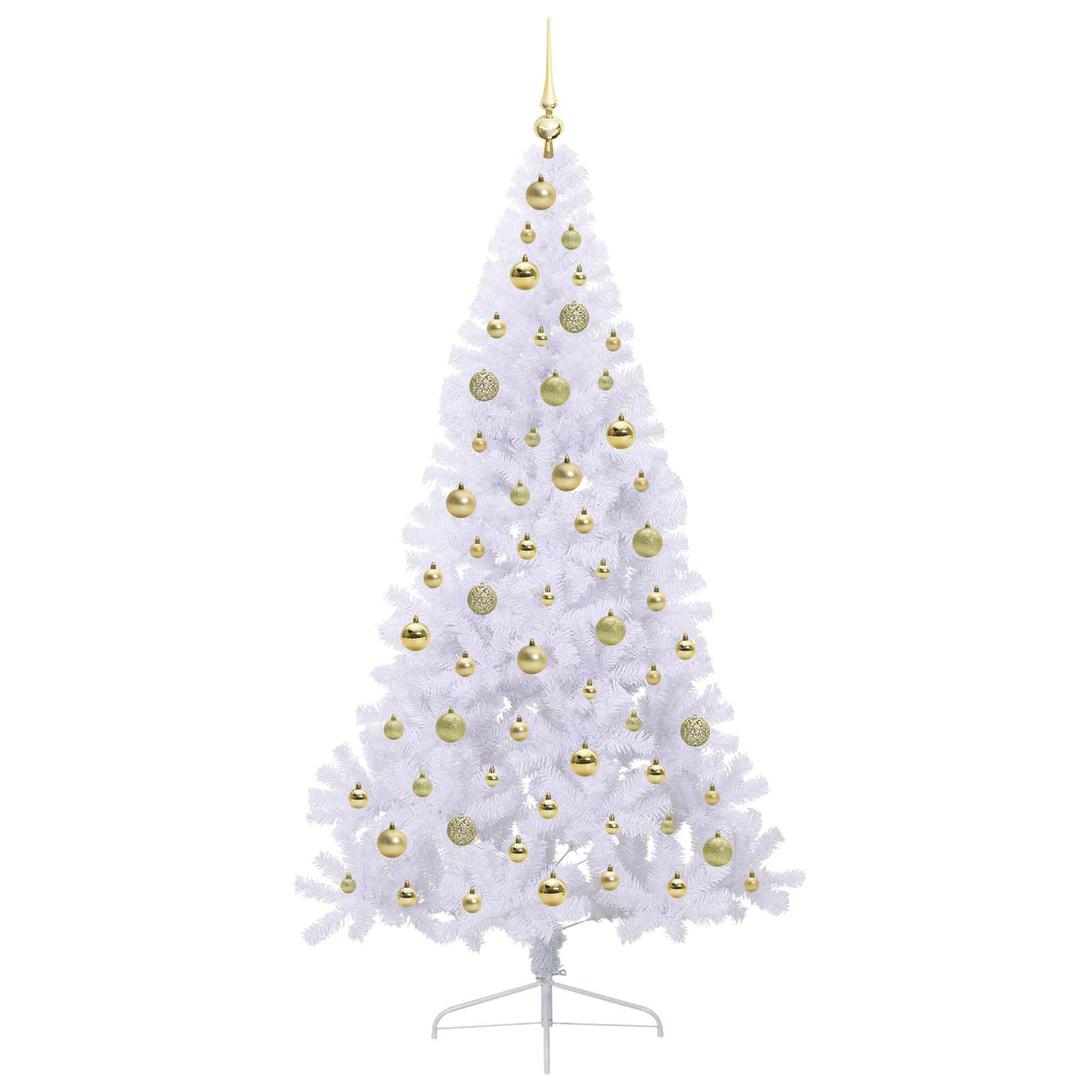 Albero di Natale artificiale Bianco 180 cm PVC e Acciaio 3426816