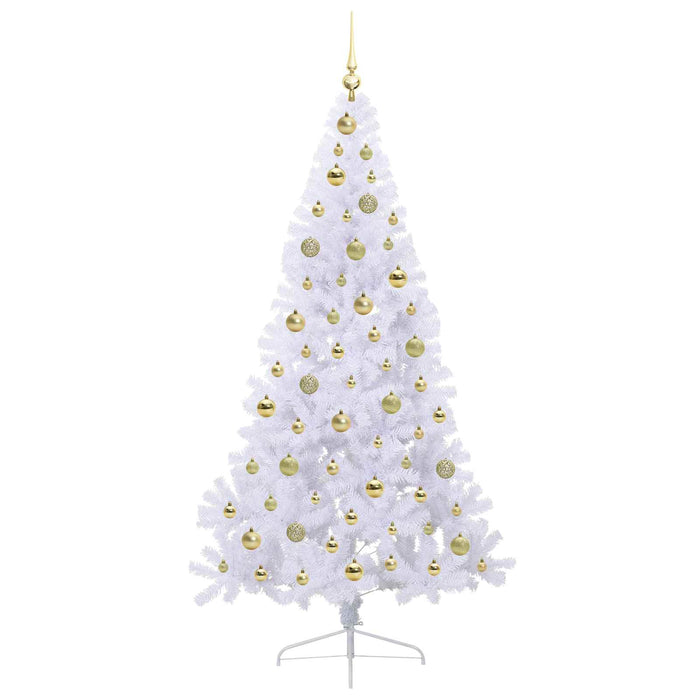 Albero di Natale artificiale Bianco 180 cm PVC e Acciaio 3426816