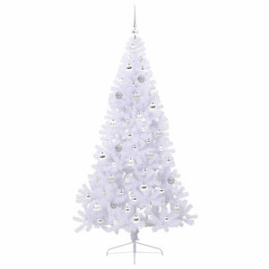 Albero di Natale artificiale Bianco 180 cm PVC e Acciaio 3426817