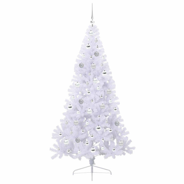 Albero di Natale artificiale Bianco 180 cm PVC e Acciaio 3426817