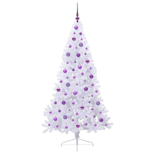 Albero di Natale artificiale Bianco 180 cm PVC e Acciaio 3426818