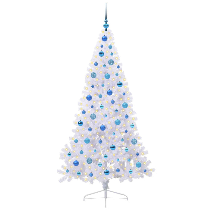 Albero di Natale artificiale Bianco 180 cm PVC e Acciaio 3426819