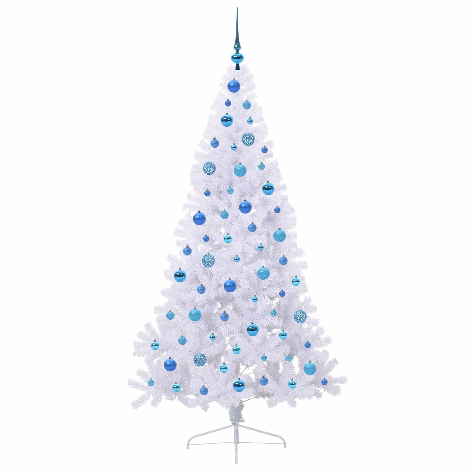 Albero di Natale artificiale Bianco 180 cm PVC e Acciaio 3426819
