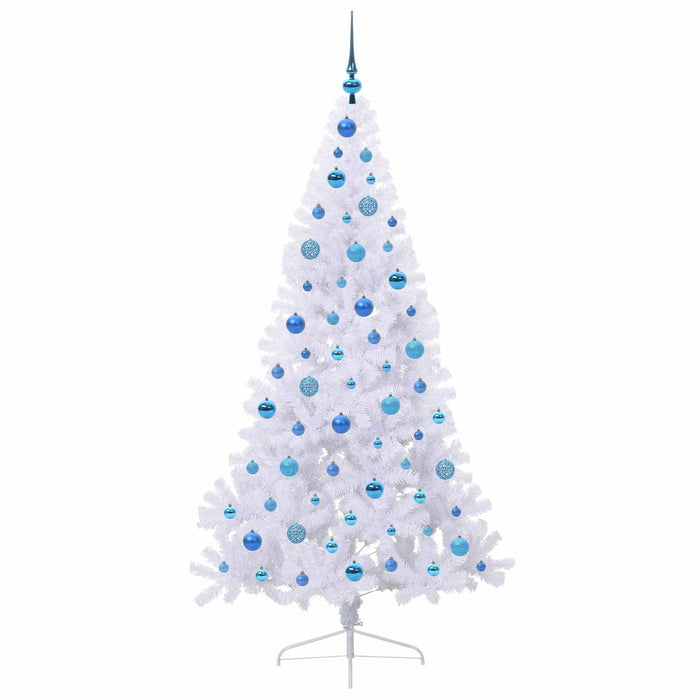 Albero di Natale artificiale Bianco 180 cm PVC e Acciaio 3426819