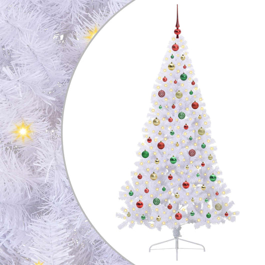 Albero di Natale artificiale Bianco 180 cm PVC e Acciaio 3426820