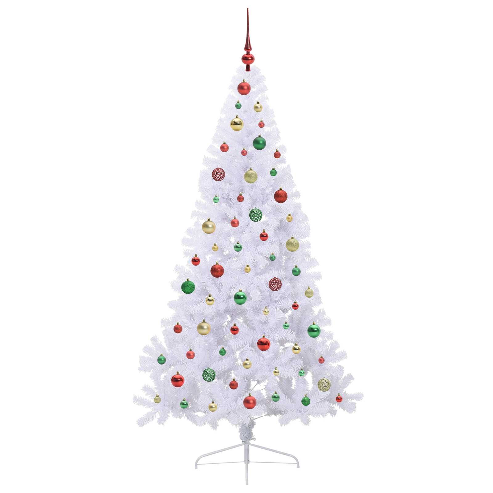 Albero di Natale artificiale Bianco 180 cm PVC e Acciaio 3426820