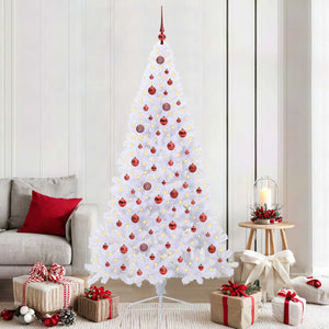 Albero di Natale artificiale Bianco 210 cm PVC e Acciaio 3426821