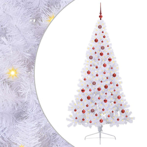Albero di Natale artificiale Bianco 210 cm PVC e Acciaio 3426821