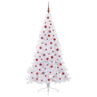 Albero di Natale artificiale Bianco 210 cm PVC e Acciaio 3426821