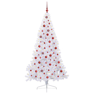 Albero di Natale artificiale Bianco 210 cm PVC e Acciaio 3426821