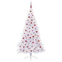 Albero di Natale artificiale Bianco 210 cm PVC e Acciaio 3426821
