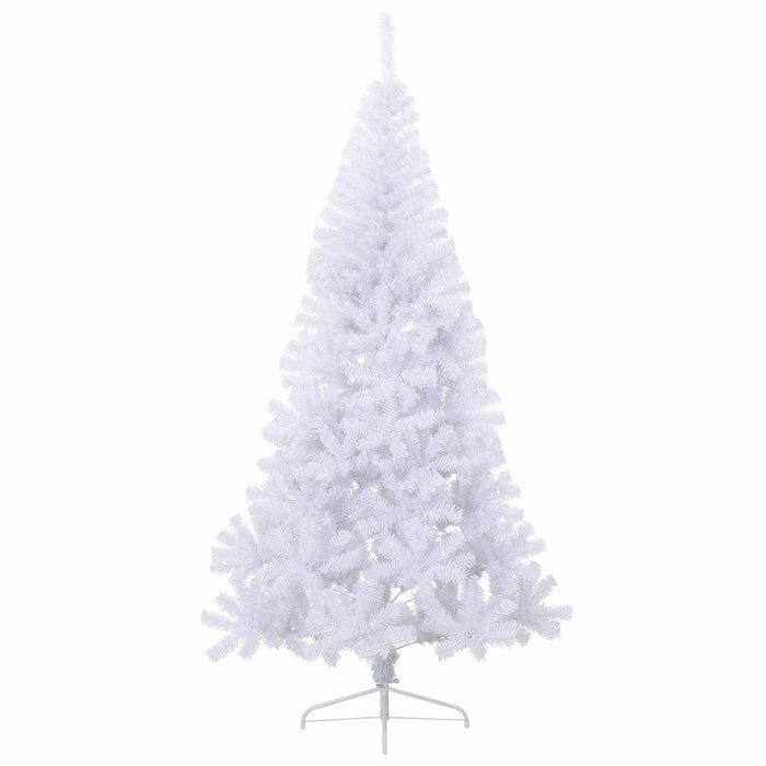 Albero di Natale artificiale Bianco 210 cm PVC e Acciaio 3426821