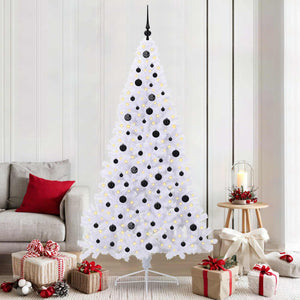 Albero di Natale artificiale Bianco 210 cm PVC e Acciaio 3426822